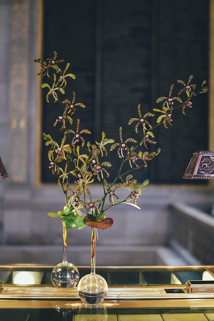 装饰，玻璃，镜子，植物，花瓶，自然，没有人，成长