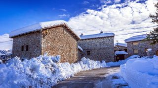 雪、冬天、寒冷、自然、冰、人、农村、景观