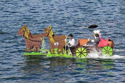 浴缸，比赛，艾德赛，大坝，浴缸比赛，艾德赛，大坝，黑森州北部，湖