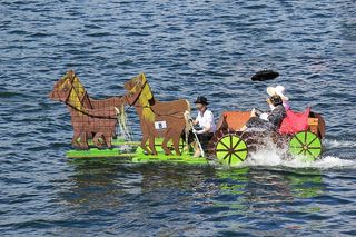 浴缸，比赛，艾德赛，大坝，浴缸比赛，艾德赛，大坝，黑森州北部，湖