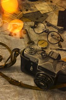 old、wood、background、rustik、照片蒙太奇、照相机、摄影师、镜头