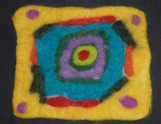 毡，毡制品，童工，羊毛，梳理，多色，艺术和工艺，特写