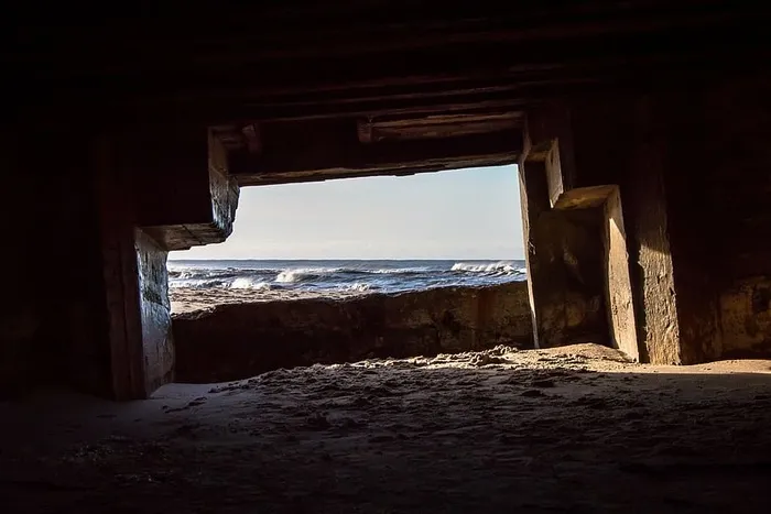 沙坑，海，沙，海，太阳，丹麦西海岸，丹麦，海浪