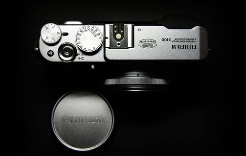 富士, 相机, x100, 电影, 轴旁边, 技术, 特写, 室内