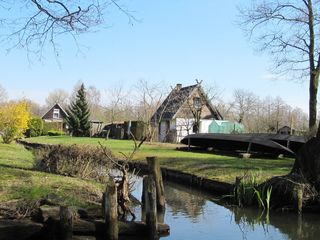 spreewald，平驳，基尔罗斯，干燥，建筑结构，水，建筑，天空