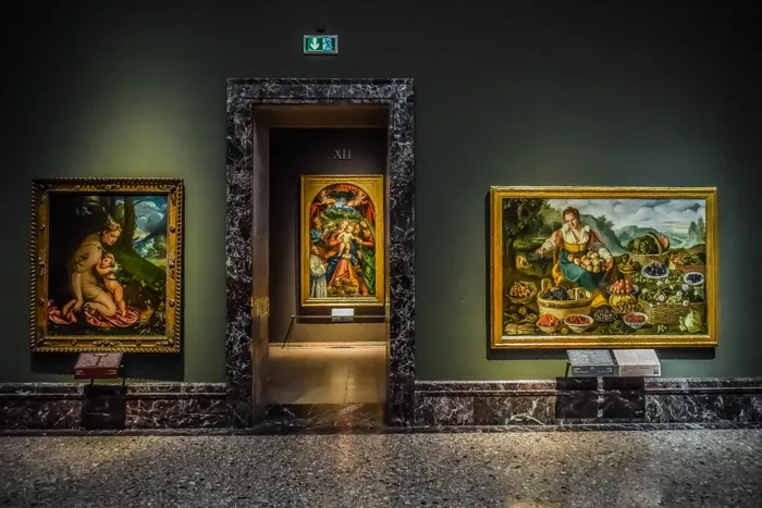 意大利皮纳科特美术馆，艺术，绘画，室内，画廊，艺术品，建筑，米兰