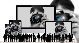 个人，手持，单反相机，照片，女性，数据保护法规，dsgvo，相机