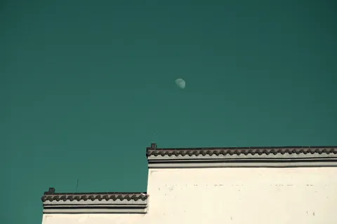 建筑, 建筑结构, 建筑外观, 复制空间, 没有人, 月亮, 天空, 建筑