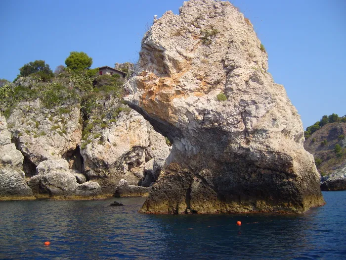 海，岛，西西里岛，海，岛，岩石-物体，自然，户外，没有人