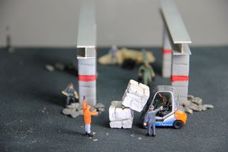 工艺品，钢梁，微型人物，锁匠，工匠，毛匠，桩，工具