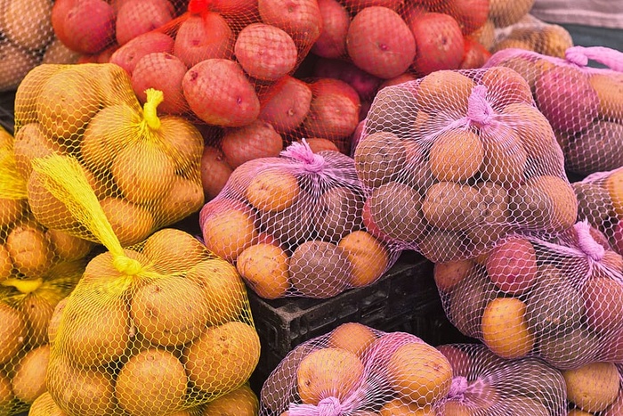 土豆、市场、西雅图、农贸市场、食品、食品和饮料、健康饮食、新鲜度