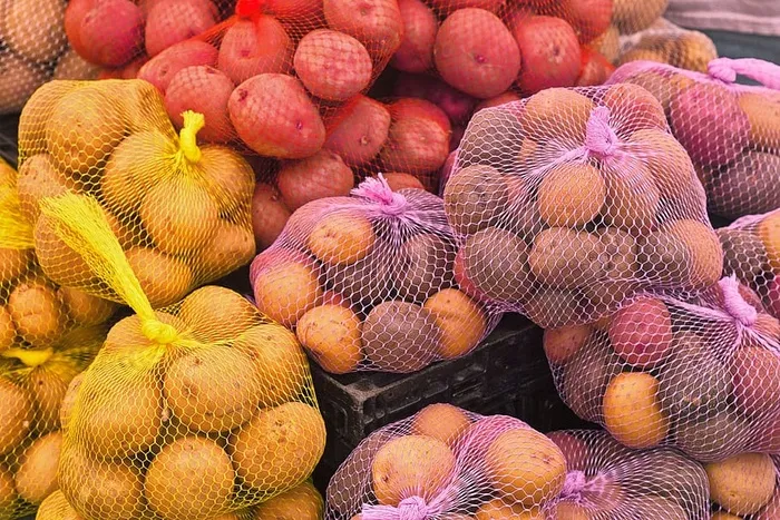 土豆、市场、西雅图、农贸市场、食品、食品和饮料、健康饮食、新鲜度