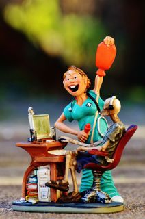 骨架，游戏，计算机雕像，计算机，成瘾，帮助，护士，计算机搜索