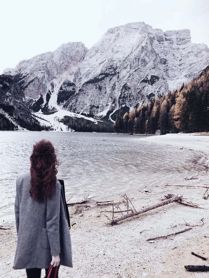 意大利，pragser wildsee，孤独，壁纸，秋天，秋天，过滤器，tumblr