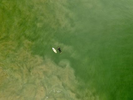 绿色，水，人，人，冲浪者，冲浪，冲浪，飞行