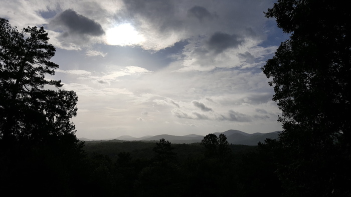 天空，山脉，自然，风景，太阳，旅游，日落，云