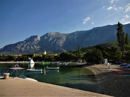 海洋，克罗地亚，普罗马维纳，爬行动物，lod，山脉，天堂，码头