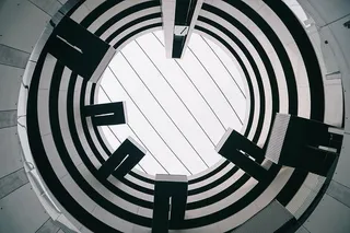 白色、黑色、织物、底部、视图、建筑、内部、建筑