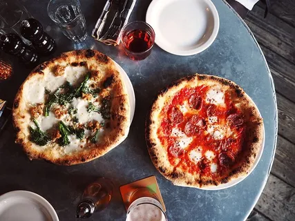 伦敦，英国，披萨东方，鸟眼，意大利，生活方式，餐厅，披萨