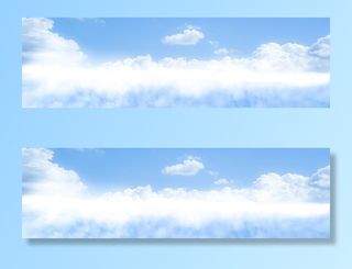 白色和蓝色多云的天空