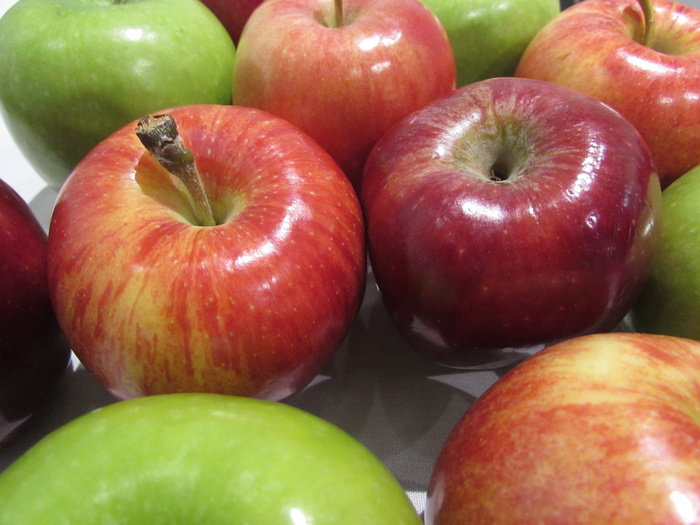 苹果、红色、绿色、rosh hashana、犹太、水果、食物、自然