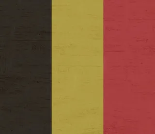 国旗，比利时，黄色，建筑结构，墙壁建筑特征，没有人，建筑，全框架