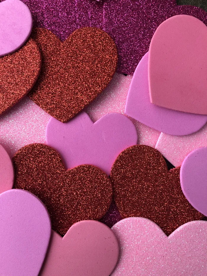 情人节, 情人节, 假期, 闪光, 粉红色, 红色, 紫色, 心