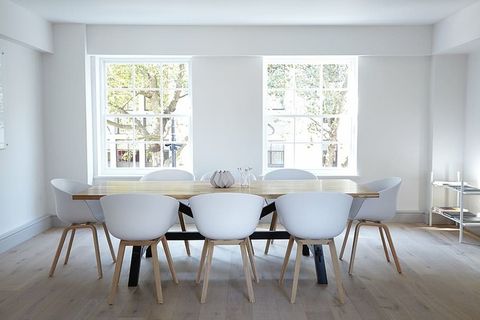 公寓、椅子、当代、餐厅、家庭、地板、家具、家