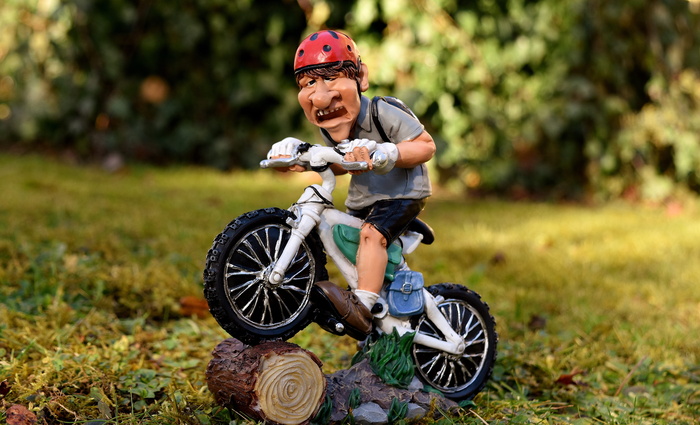 特写，摄影，男孩，骑行，自行车，微型，山地自行车，自行车手