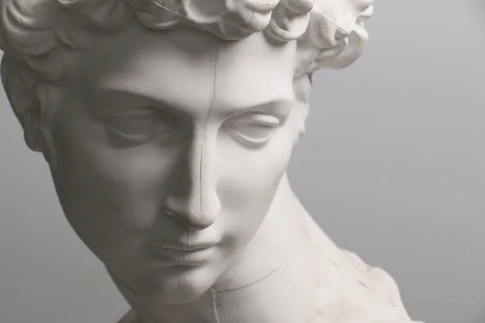 石膏、古典、摄影、半身像、艺术、希腊、男性、头部