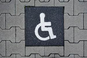残疾人停车位、集成、停车、残疾人、盾、便笺、路标、残疾人停车