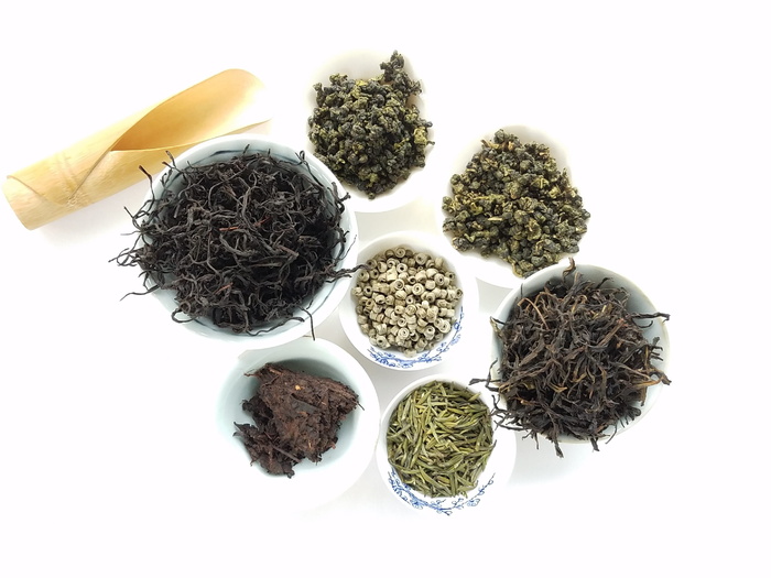 什锦, 生产, 碗, 草药, 很多, 茶, 热, 喝