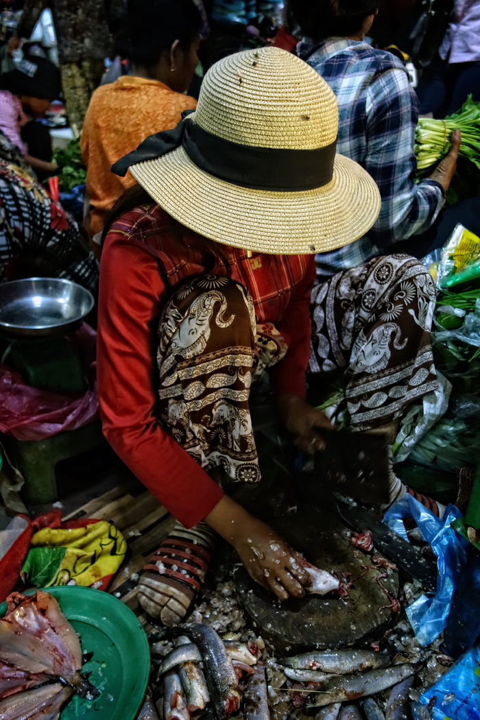 柬埔寨、暹粒、普萨恰、食品、亚洲、街道、人民、帽子