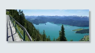 沃尔琴西，湖，水，高山，蓝色，风景-自然，自然之美，宁静