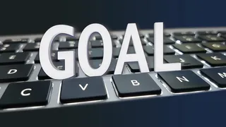 目标、设定、键盘、目标、成功、业务、战略、规划