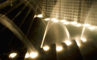 慢速，快门速度，乌贼墨，水，慢速快门速度，曝光，喷泉，喷泉