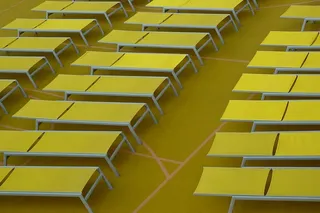 日光浴休闲者，关注，日光浴休闲者，系列，放松，放松，休息，排队