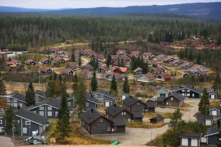 航空、摄影、村庄、树木、植物、自然、家庭、房屋