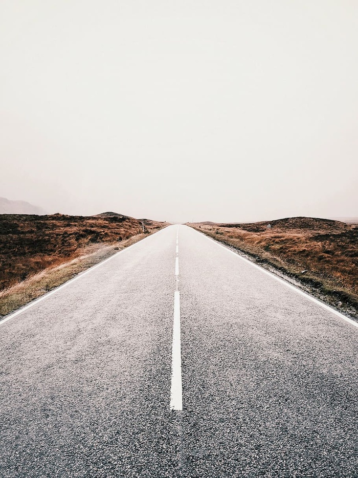 灰色、道路、白色、天空、街道、公路、旅行、冒险