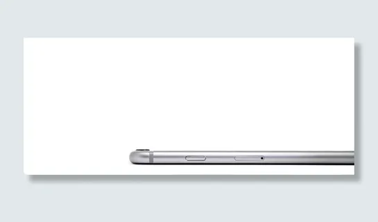 智能手机的侧视图。