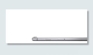 智能手机的侧视图。