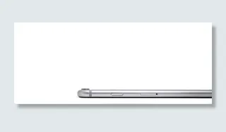 智能手机的侧视图。