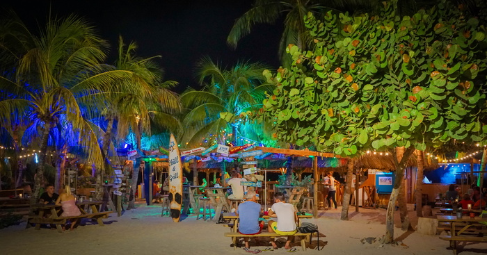 夜晚，curacao，willemstad，蓝色，酒吧，鸡尾酒，饮料，活力