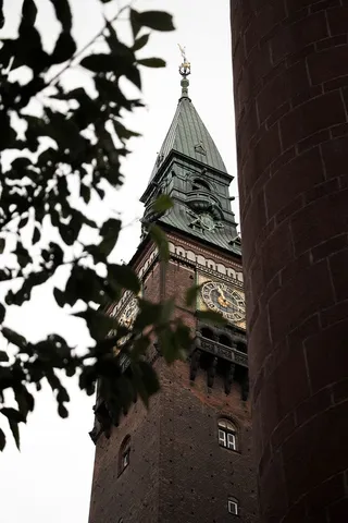 建筑，哥本哈根，旧，白色，国家，旗帜，边界，砖