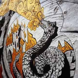 爱丁堡、英国、苏格兰、龙、插图、涂鸦、艺术与工艺、创意