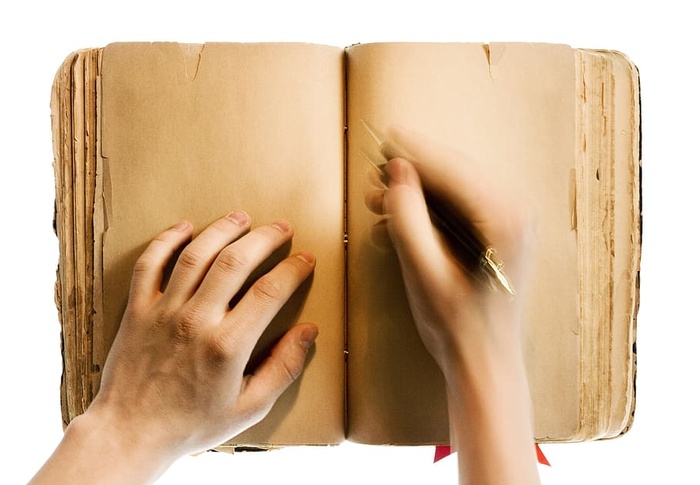 书，手，笔，写作，复古，古老，作曲，