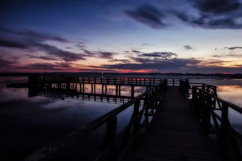海上码头,平静,身体,水,日落,春湖,自然,湖泊 海上码头,平静,身体,水,日落,春湖,自然,湖泊