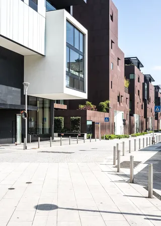 建筑，建筑物，建筑，平面，白色，城市，现代，灯光