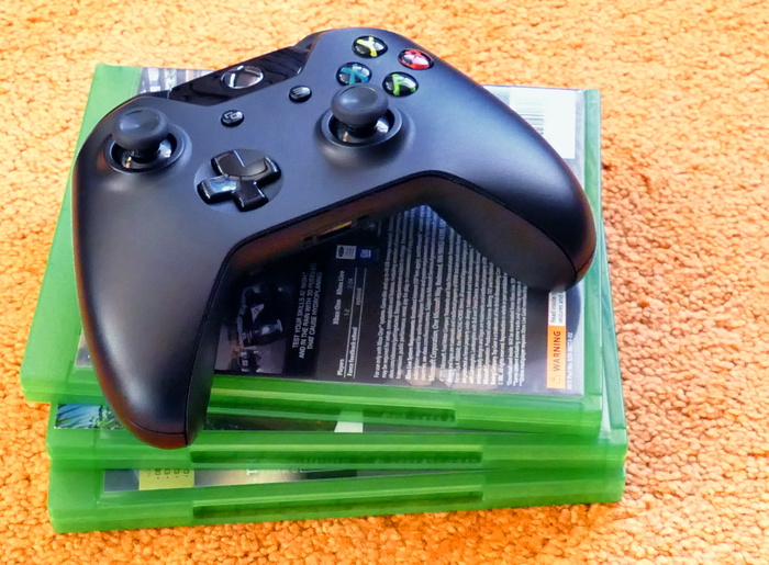 black，microsoft xbox，one，controller，three，游戏案例，视频游戏，xbox