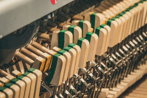 音乐, 仪器, 钢琴, 力学, 里面, 锤子, 阻尼器, 节奏